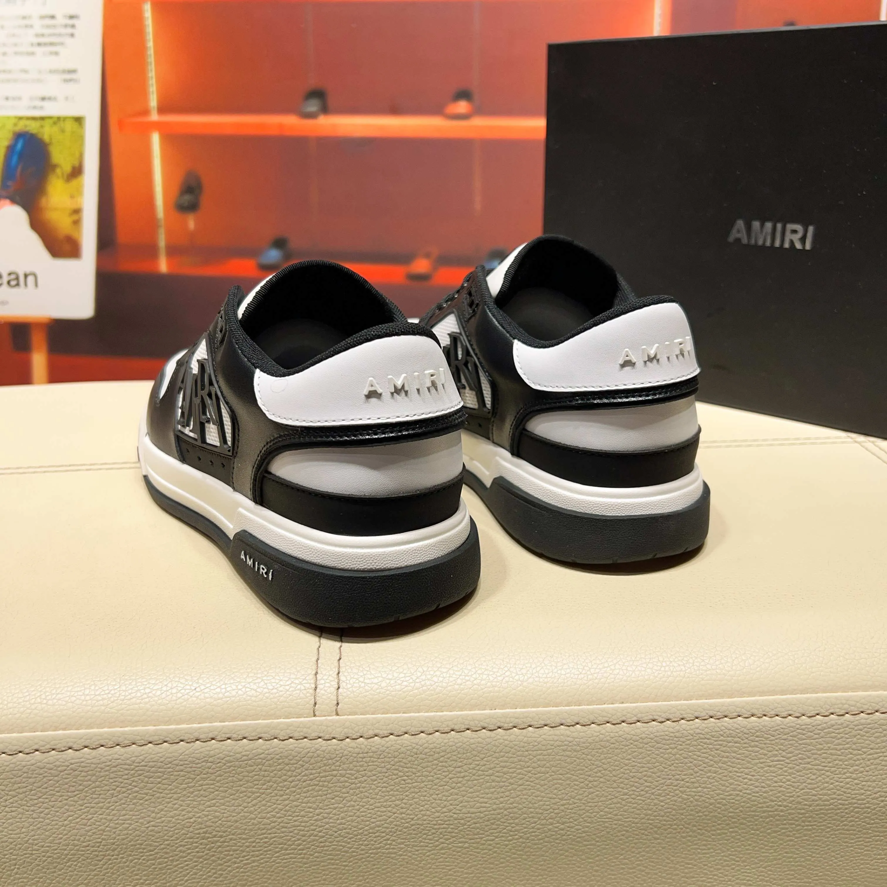 Men's men's shoes 💰500 [New style] 🌲🌲 Amiri - New Amiri trendy shoes, low-top casual sports shoes, the same style as celebrities, made of selected cowhide stitching, original outsole, comfortable on the feet, high-end workmanship, welcome to buy Size: 39-45 (customized for 46)